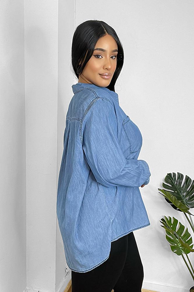 100% Cotton Chest Pocket Denim Shirt