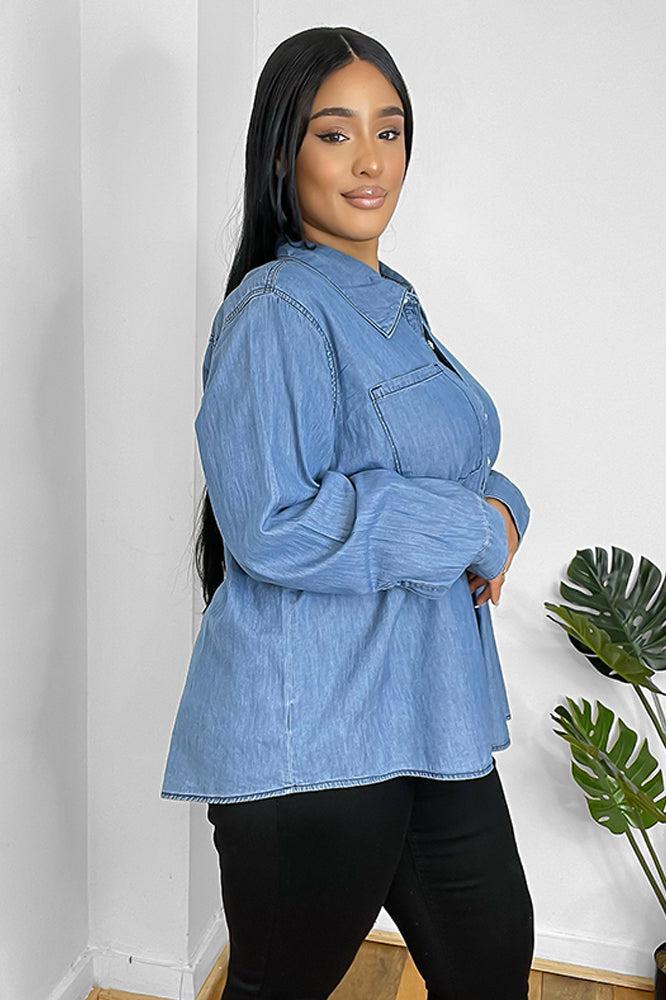 100% Cotton Chest Pocket Denim Shirt