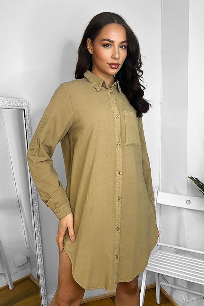 100% Cotton Longline Shirt