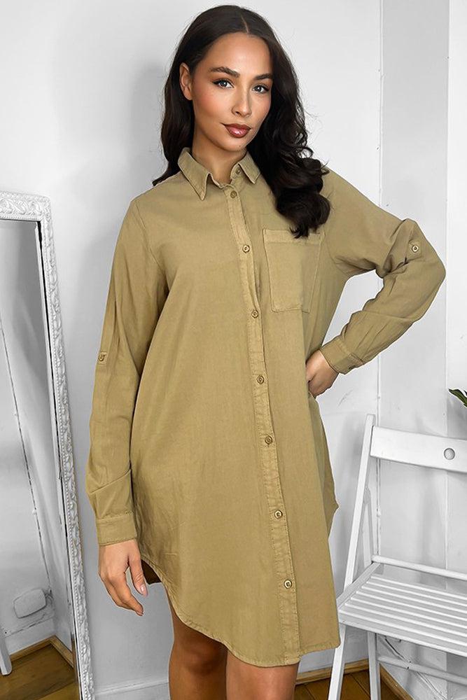 100% Cotton Longline Shirt