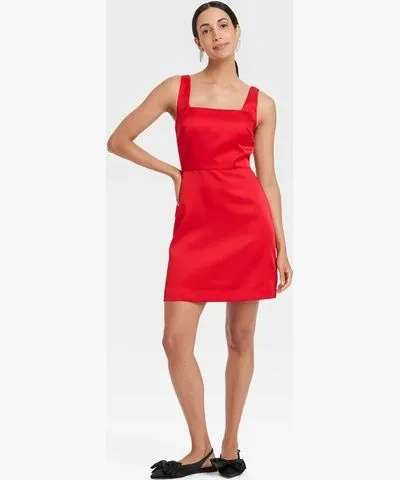 A New Day Women's Heavy Satin Mini Dress