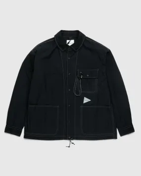 And Wander – Dry Ripstop Shirt Jacket Black | Highsnobiety Shop