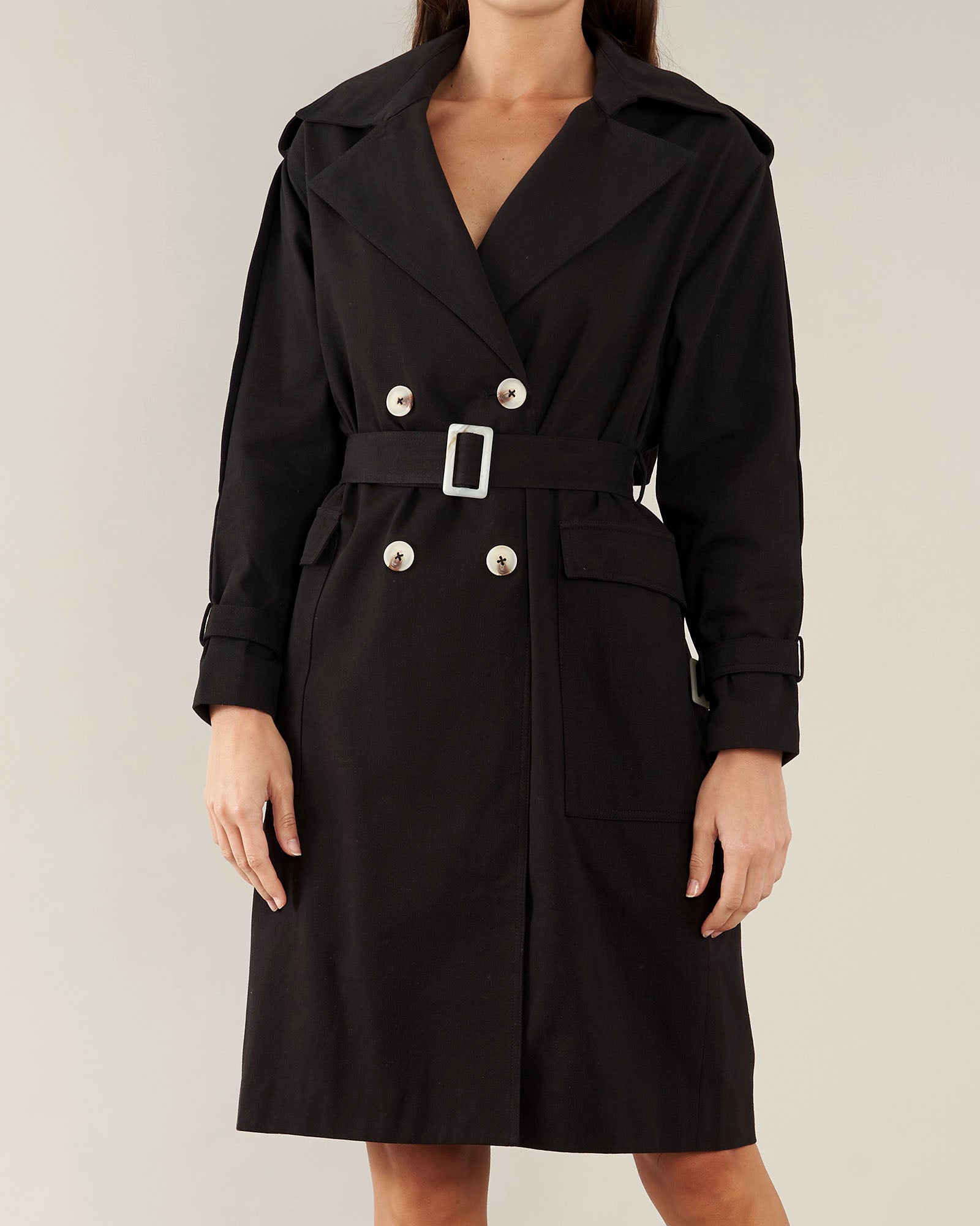 Arwen Trench Coat - Black