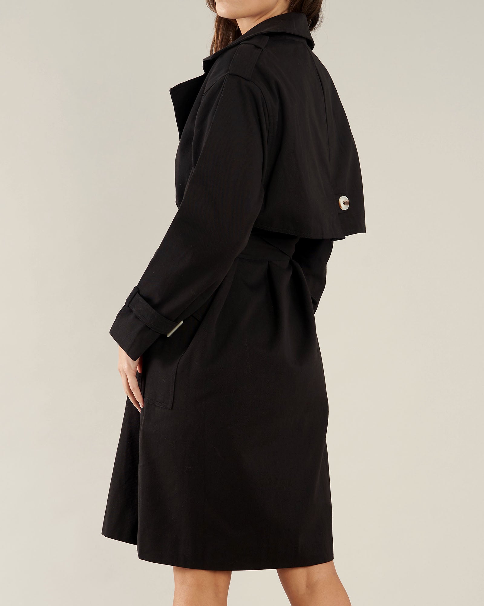 Arwen Trench Coat - Black