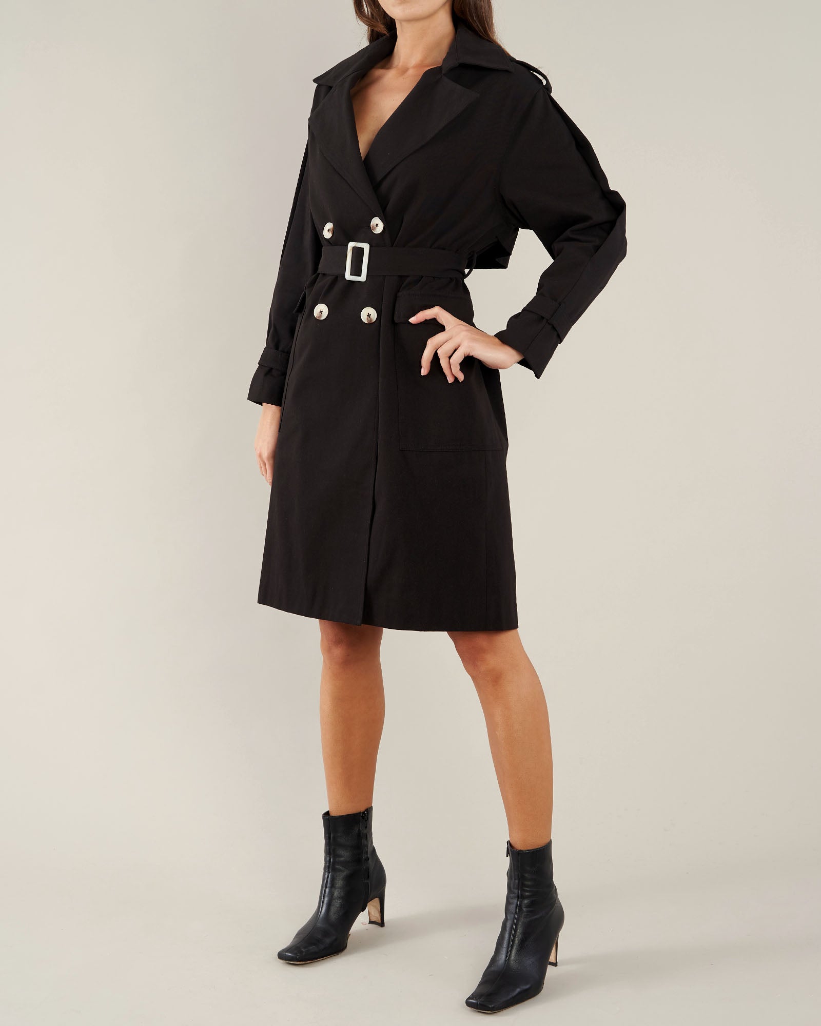 Arwen Trench Coat - Black