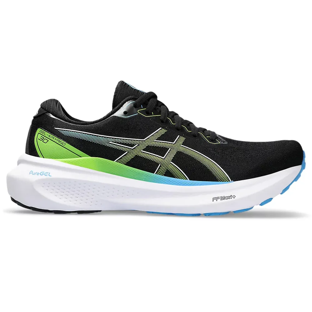 ASICS Men's Gel-Kayano 30 Running Shoe (Black/Electric Lime)