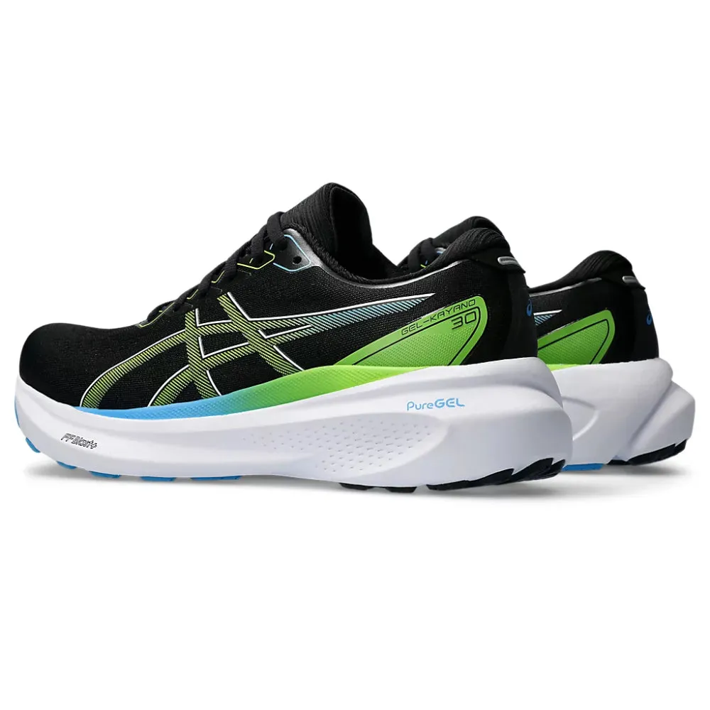 ASICS Men's Gel-Kayano 30 Running Shoe (Black/Electric Lime)