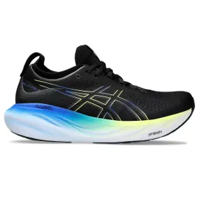 ASICS Men's Gel-Nimbus 25 Running Shoe (Black/Glow Yellow)