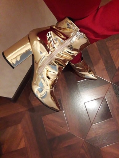 Blanc Gold Boots