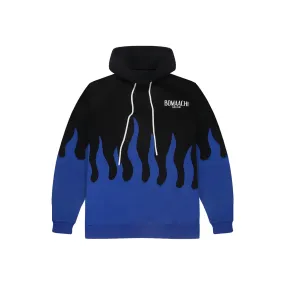 Blue Black Flame Hoodie