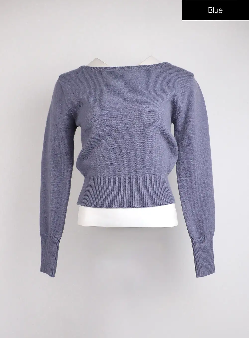 Boat Neck Knit Sweater OJ422