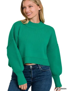 CALLISTA SWEATER-KELLY GREEN