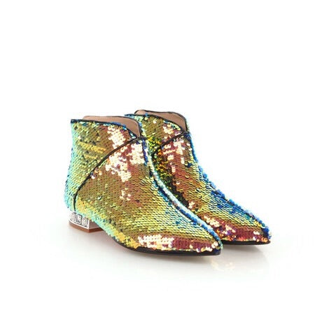 Cascade Sequin Boots