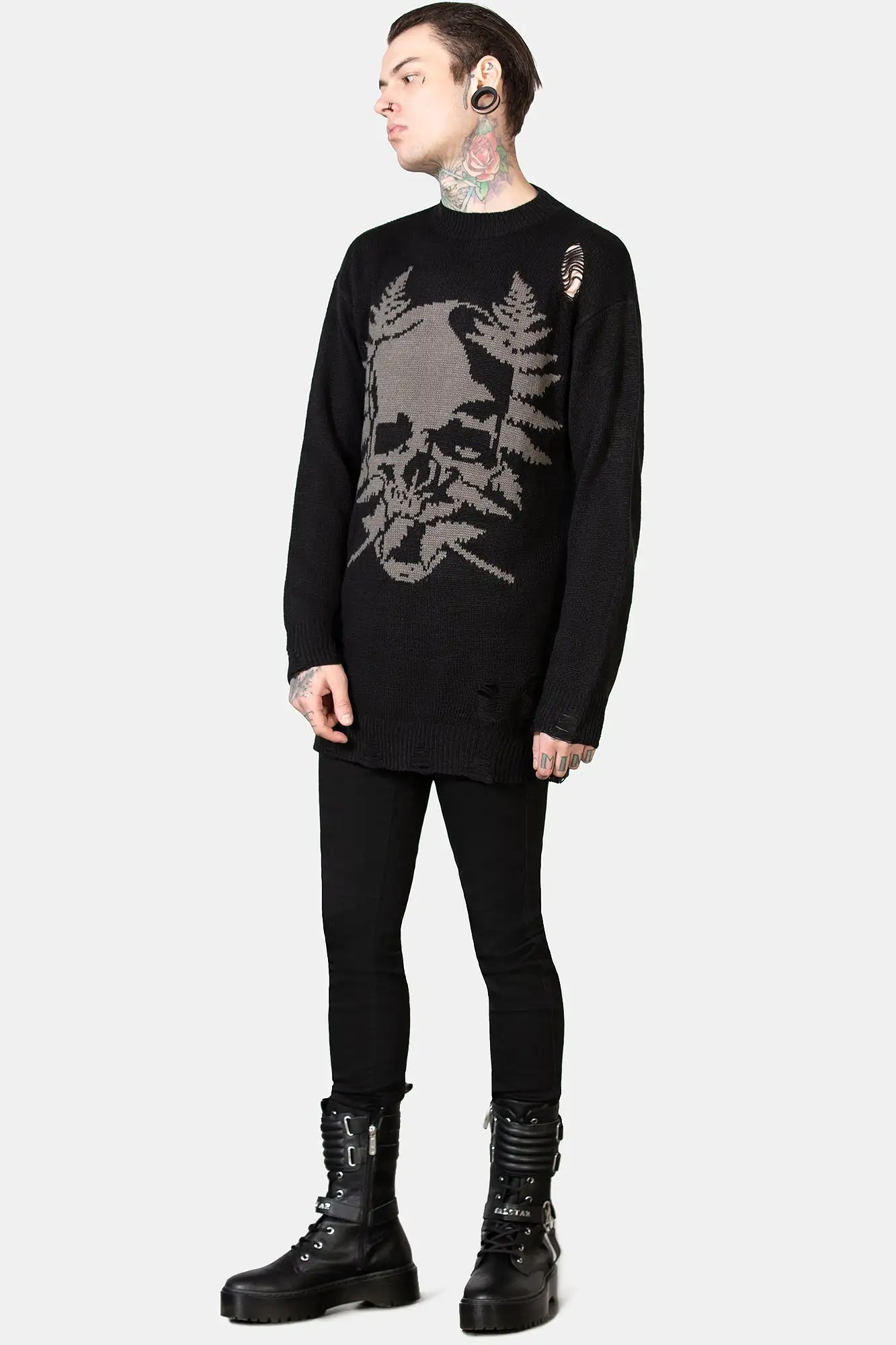 Cause Fear Knit Sweater Resurrect