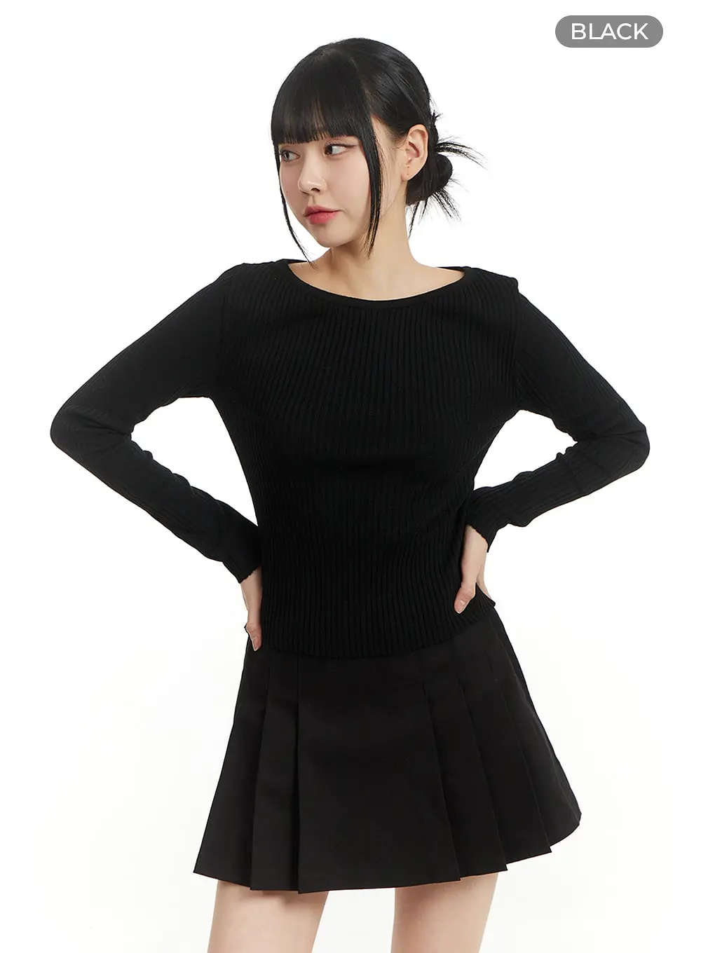 Cozy Solid Knit Sweater IM406