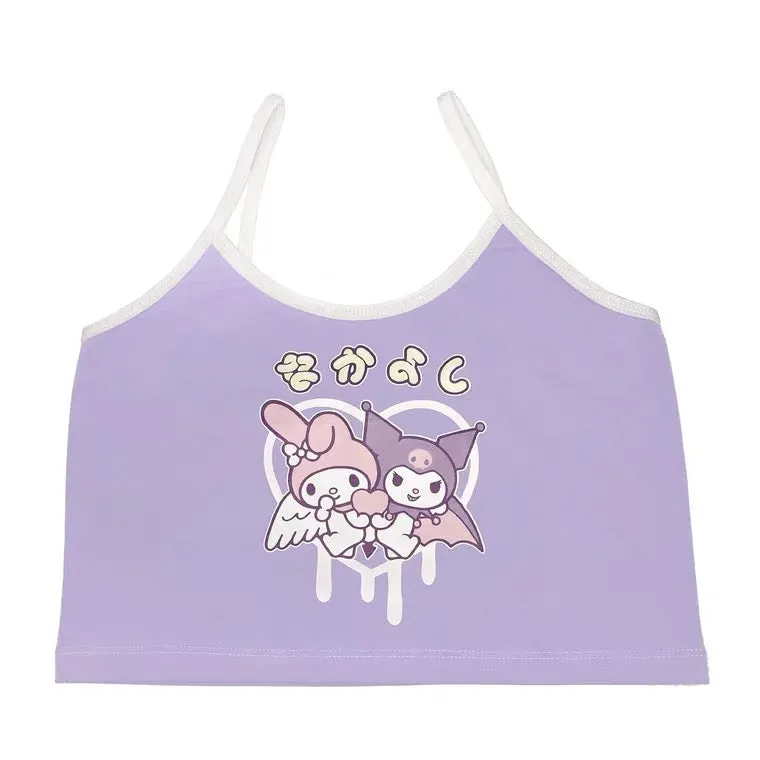 CUTE KUROMI PRINTING SOFTGIRL SLING VEST BY50095