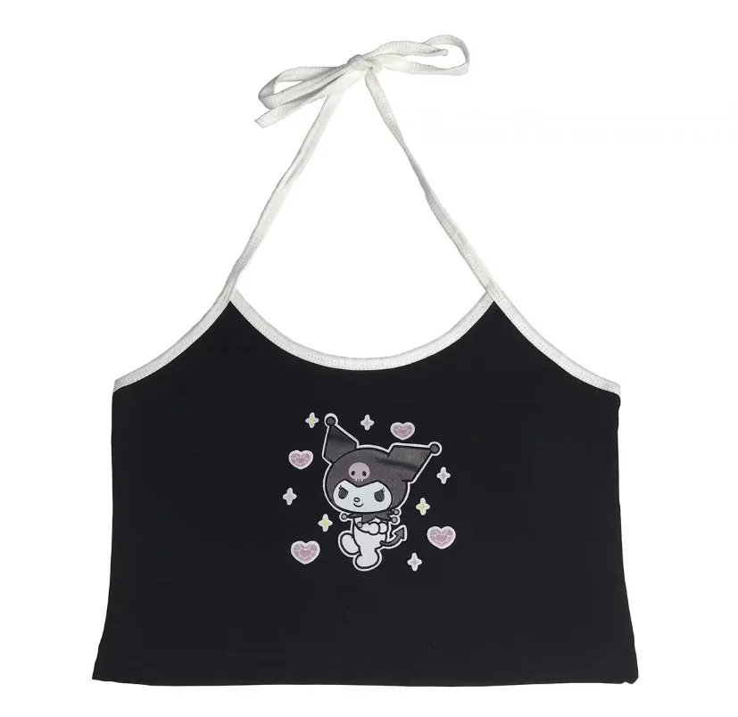 CUTE KUROMI PRINTING SOFTGIRL SLING VEST BY50095