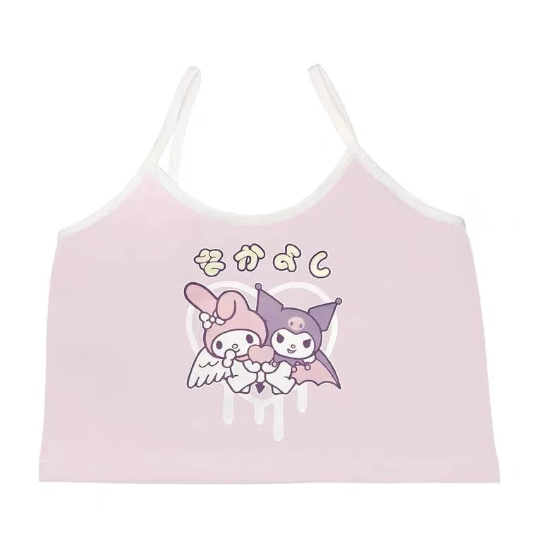 CUTE KUROMI PRINTING SOFTGIRL SLING VEST BY50095