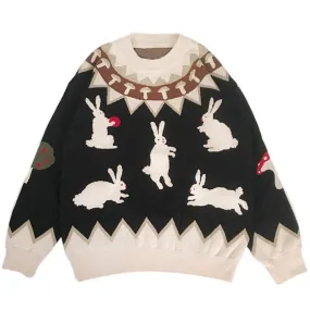 Cute Rabbits Knit Sweater