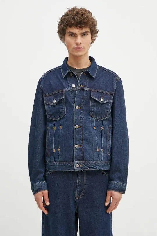 Daily Paper denim jacket Bomi Denim Jacket men's blue color 2421021