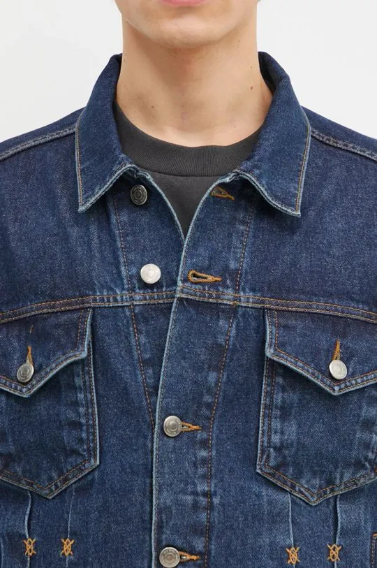 Daily Paper denim jacket Bomi Denim Jacket men's blue color 2421021