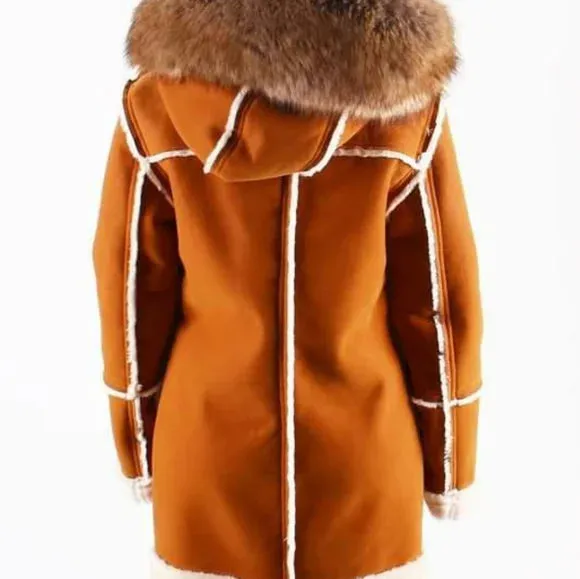 Dakoma Outerwear Shearling Coat Timber