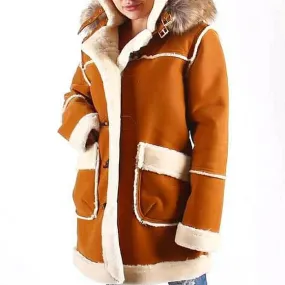 Dakoma Outerwear Shearling Coat Timber