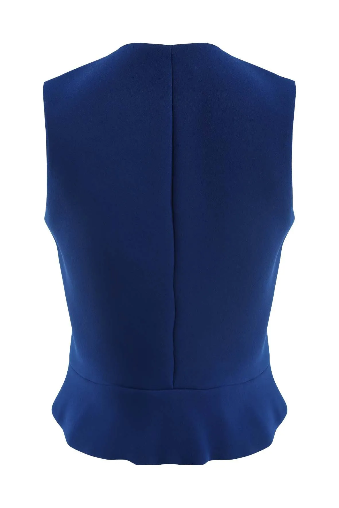 Dark Blue Sleeveless Outerwear