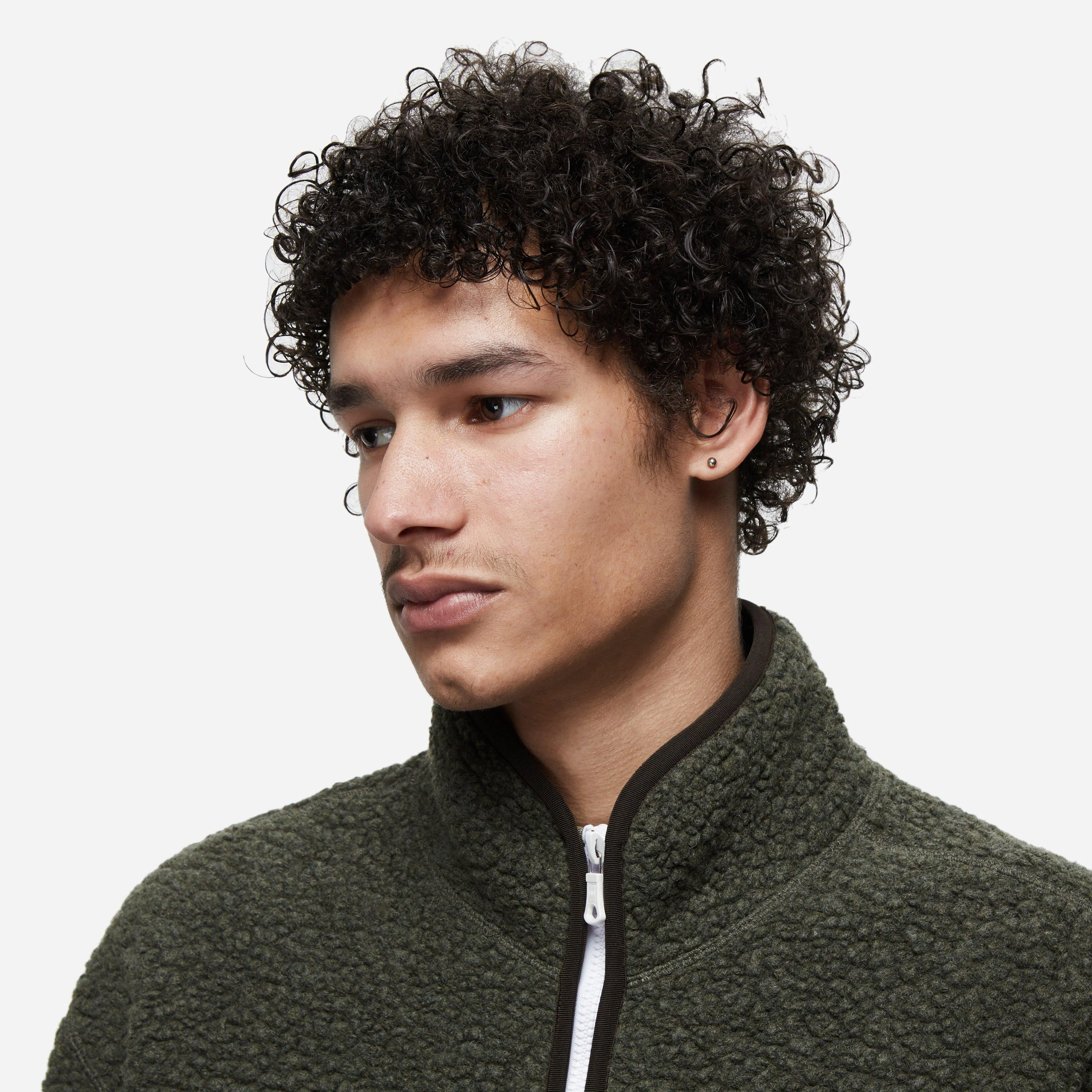 Drakes Wool Zip Fleece Jacket