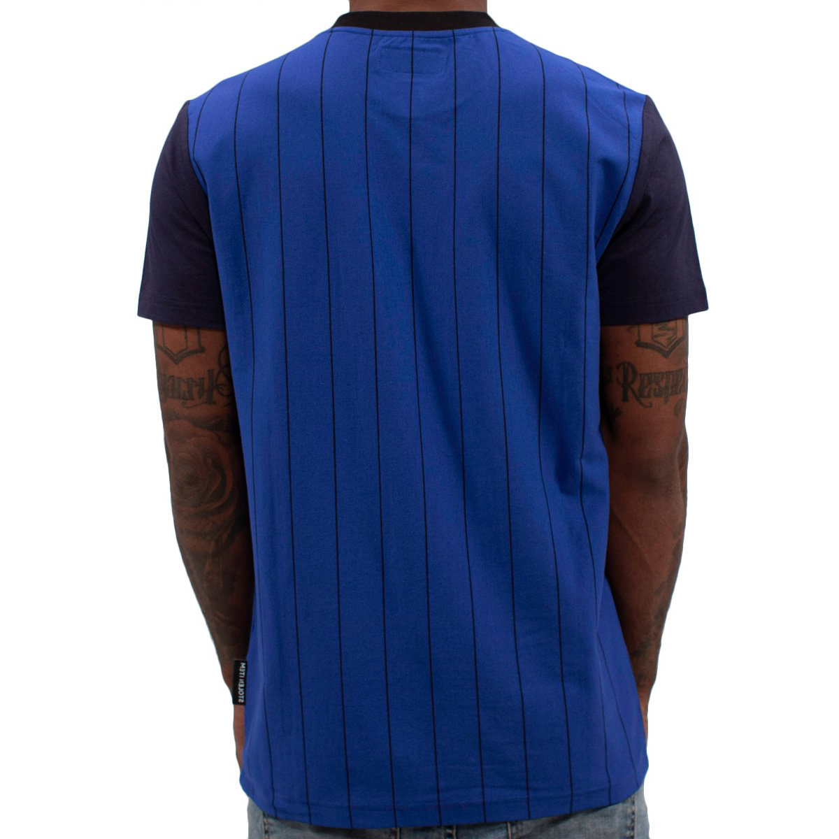 Emotional Control Pinstripe Tee Blue