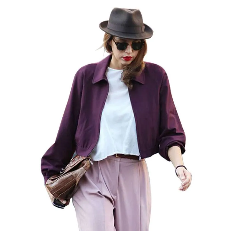 Fashion Women Casual Loose Long Sleeve Coat Outwear Tops Short Jacket Oversized PY3 SM6