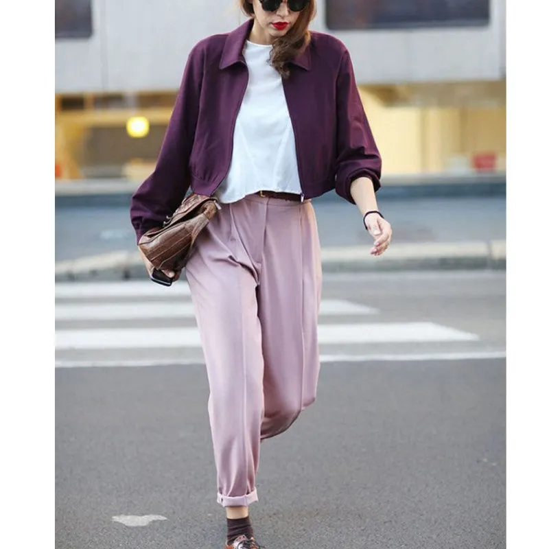 Fashion Women Casual Loose Long Sleeve Coat Outwear Tops Short Jacket Oversized PY3 SM6