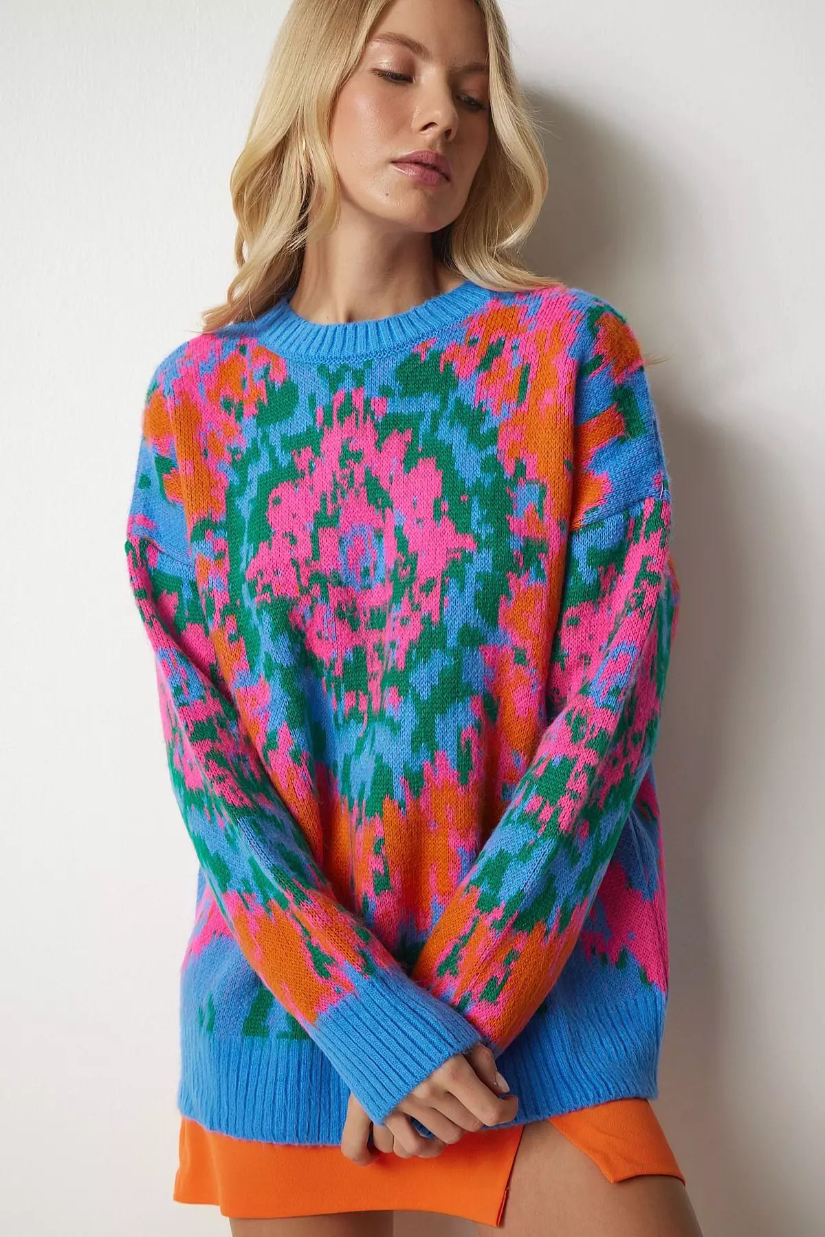 Happiness Istanbul Pattern Knit Sweater