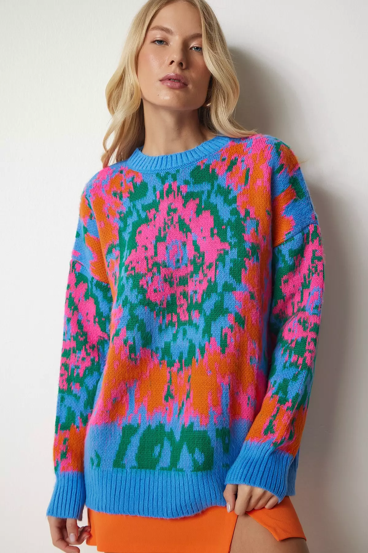 Happiness Istanbul Pattern Knit Sweater