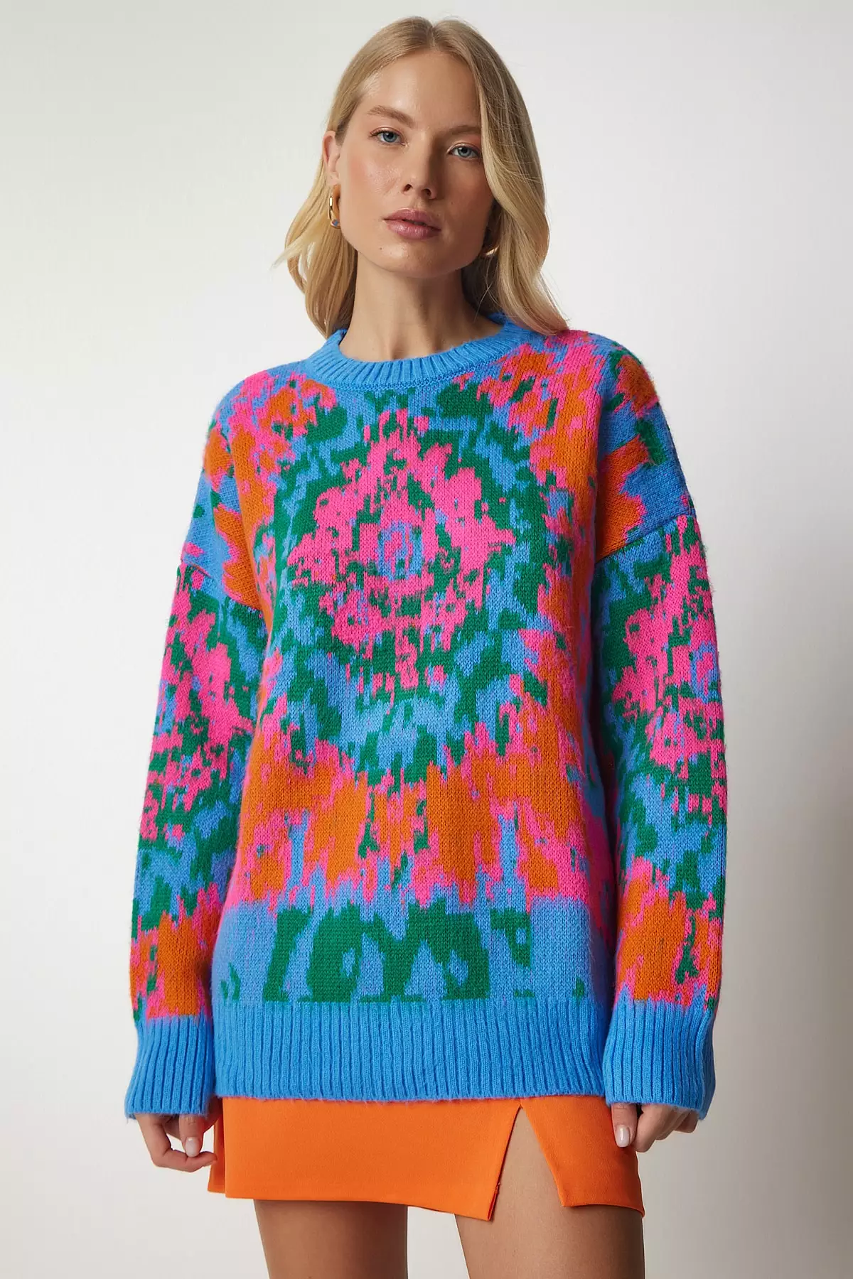 Happiness Istanbul Pattern Knit Sweater