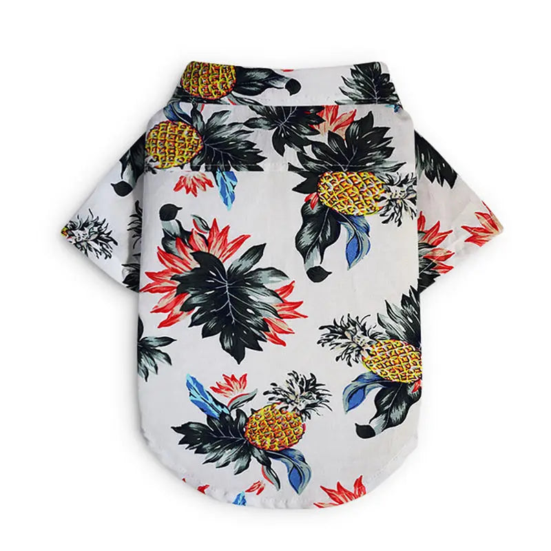 Hawaiian Style Pet Dog ClothesSummer Dog Shirts for Small Medium Dogs Puppy Cat Clothing Ropa Perro Pug French Bulldog T Shirt