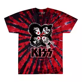 KISS BURST TIE-DYE TEE