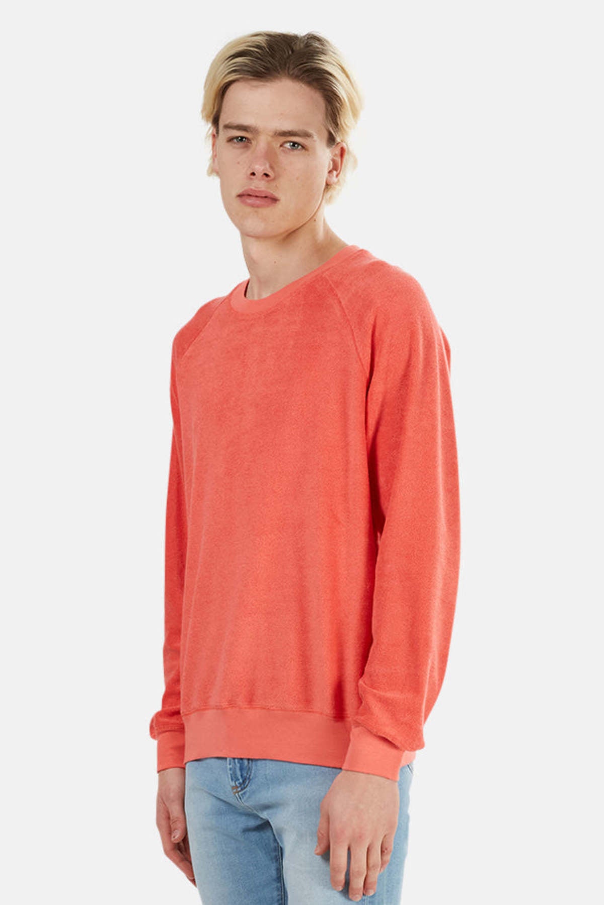 La Paz Men's Cunha Sweatshirt Sweater in Coral Size XL