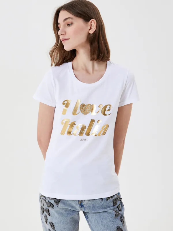 LiuJo T-shirt con stampa – wa1566 j5703