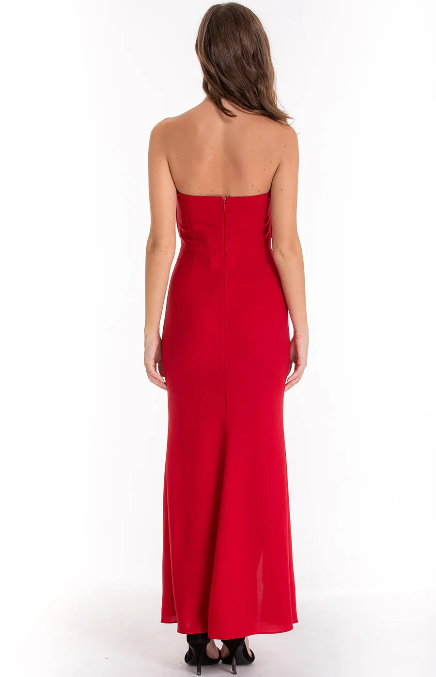 Love Heart Neckline Maxi Formal Dress (ADR896A)