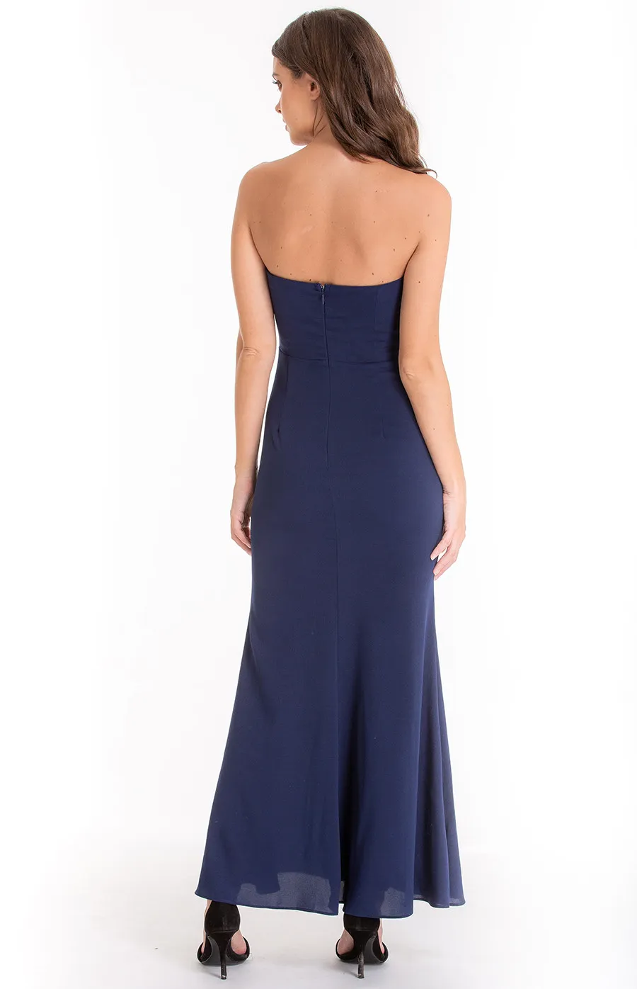 Love Heart Neckline Maxi Formal Dress (ADR896A)