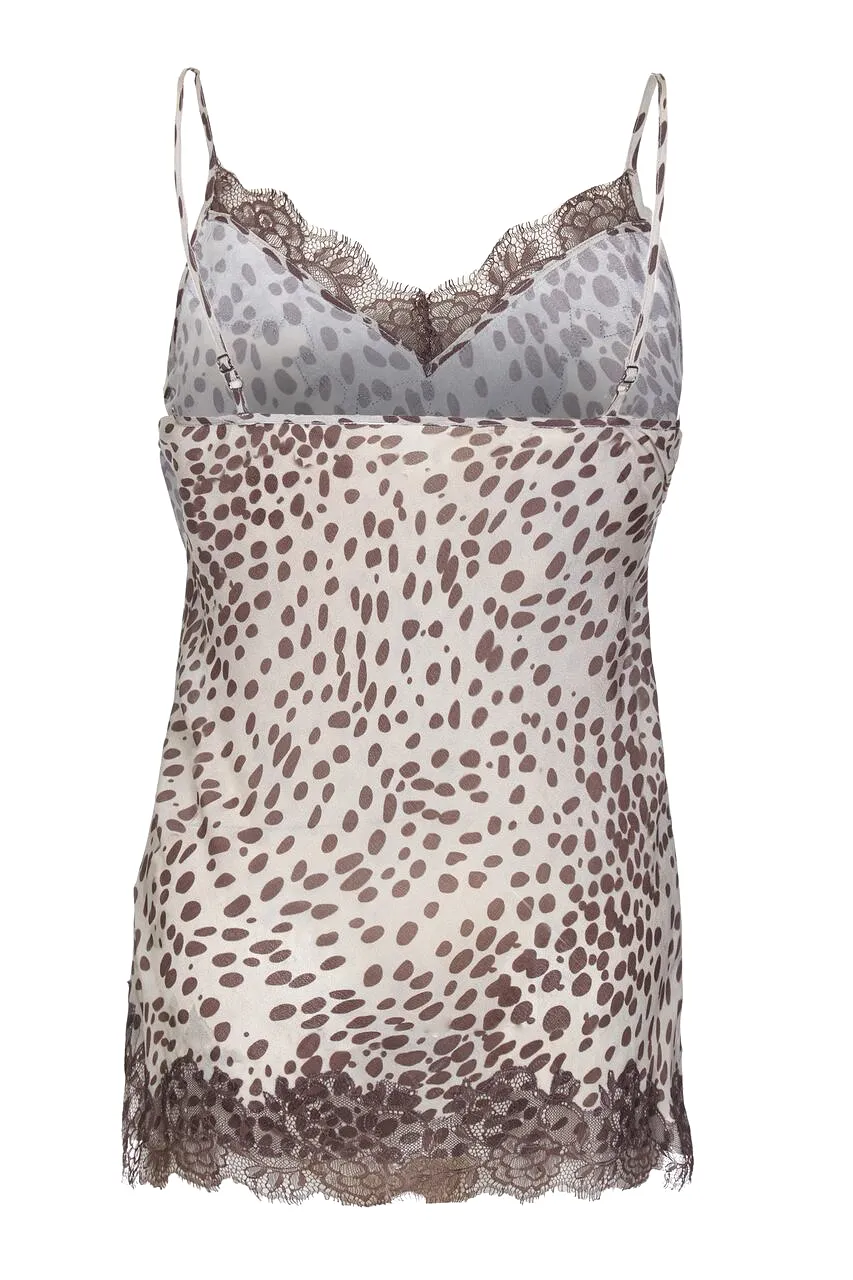 Lucy grey leopard print Camisole