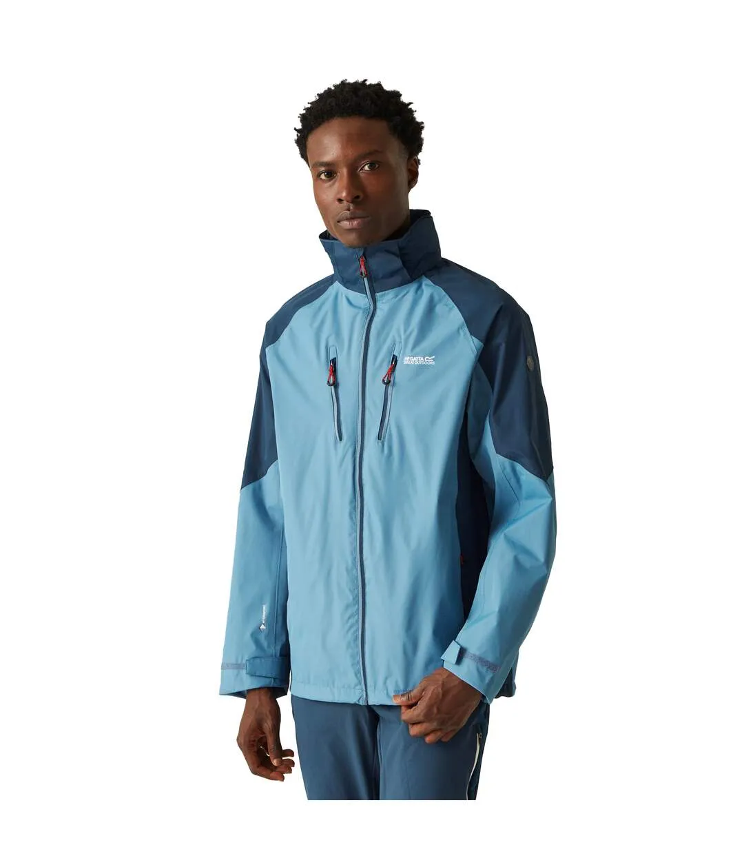 Mens calderdale v waterproof jacket coronet blue/moonlight denim Regatta