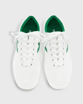 Men's Nylite Canvas Sneaker in White/Green