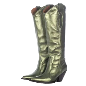 METALLIC TALL BOOTS