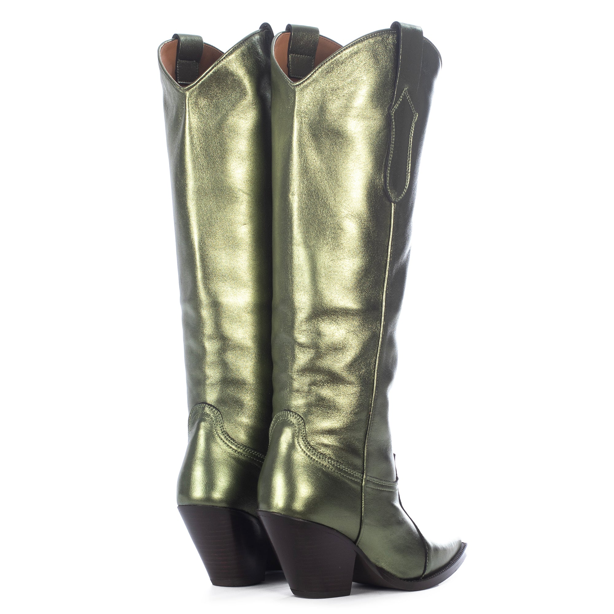 METALLIC TALL BOOTS