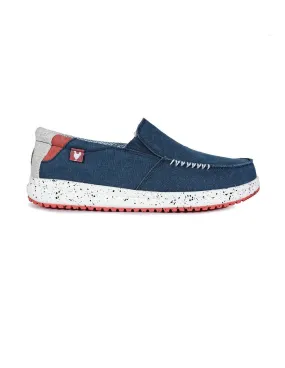 Mocassini Pitas uomo slip on intaki ultralight blu