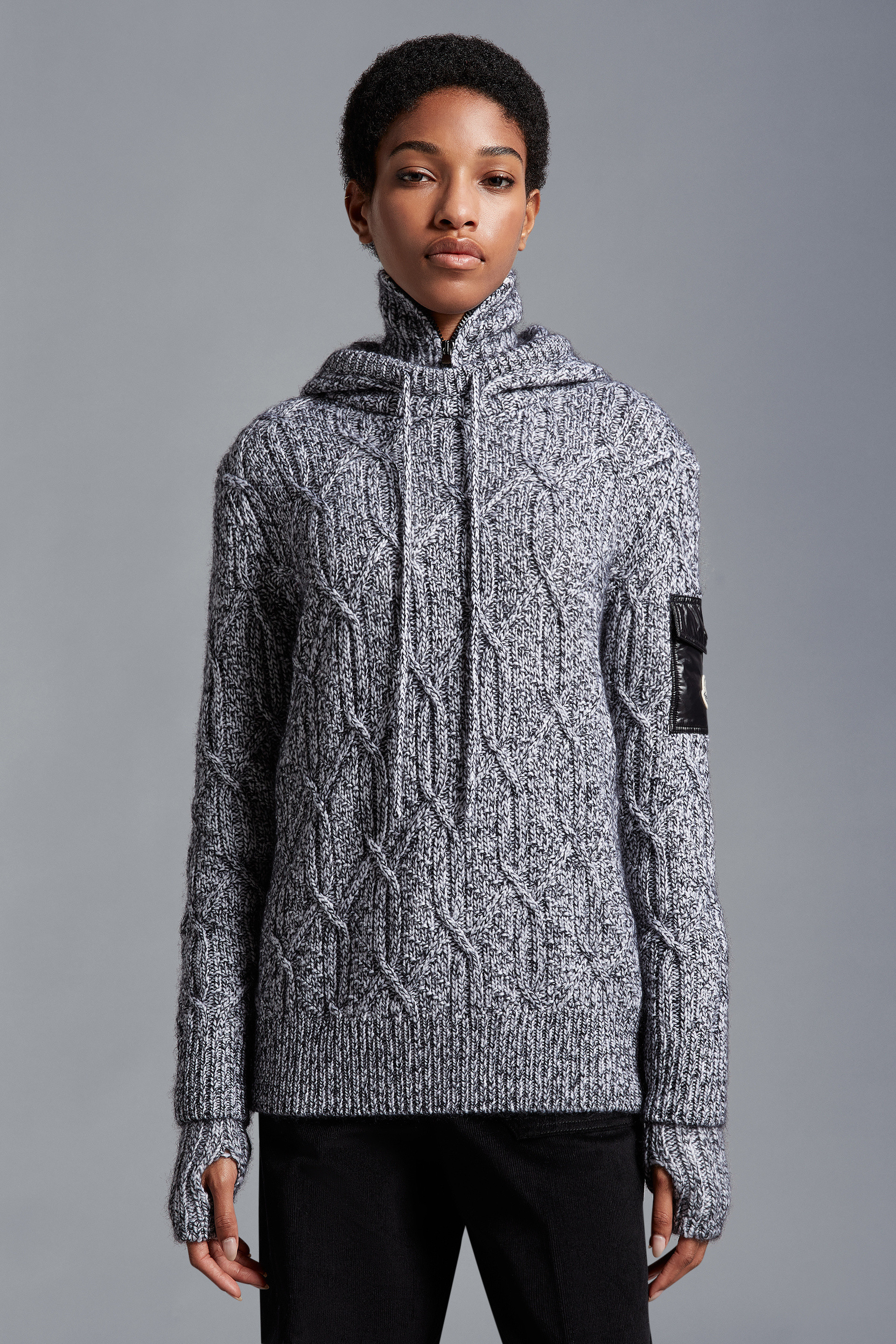 MONCLER  |Wool & Mohair Hoodie