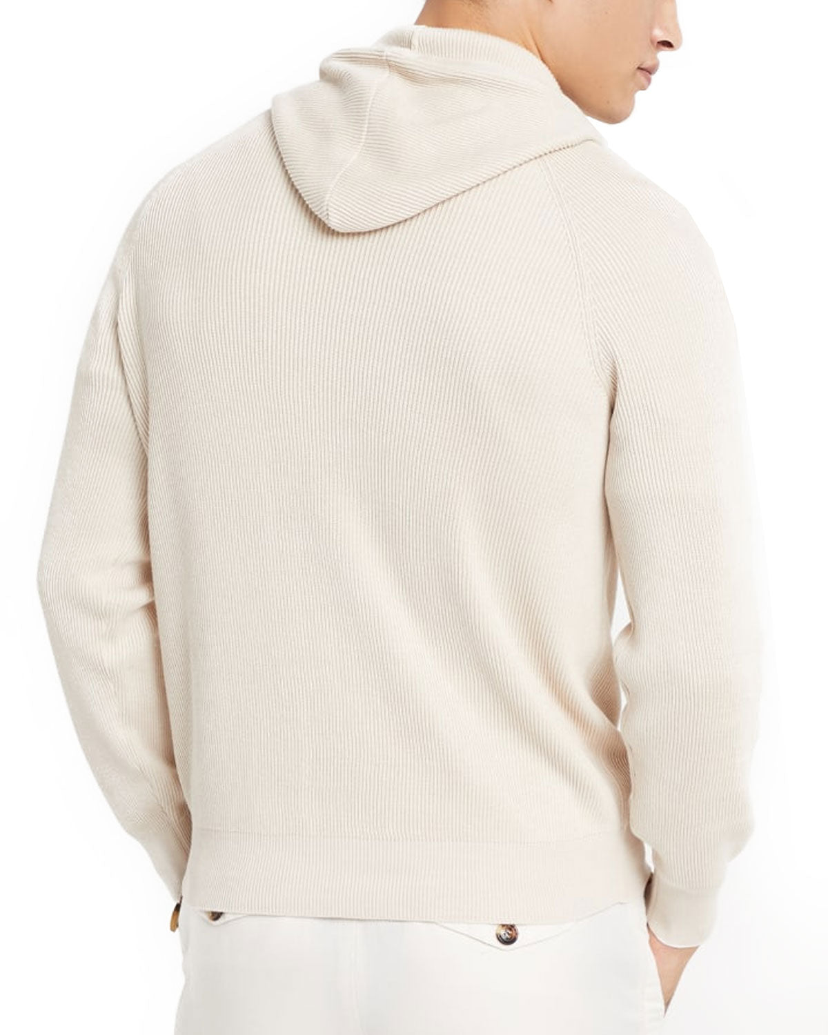 Panama Cotton Hooded Sweater