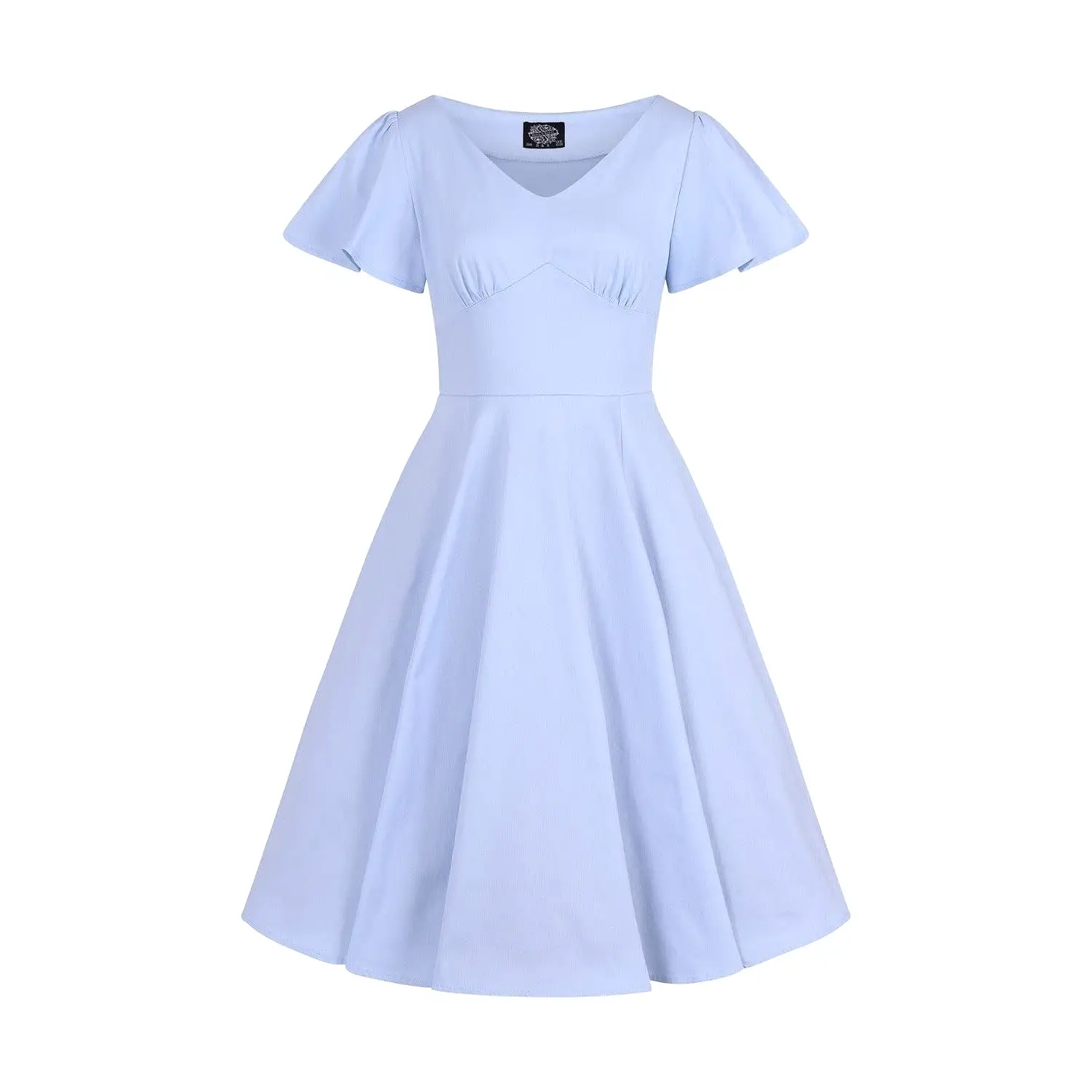 Pastel Blue Rockabilly 50s Swing Tea Dress